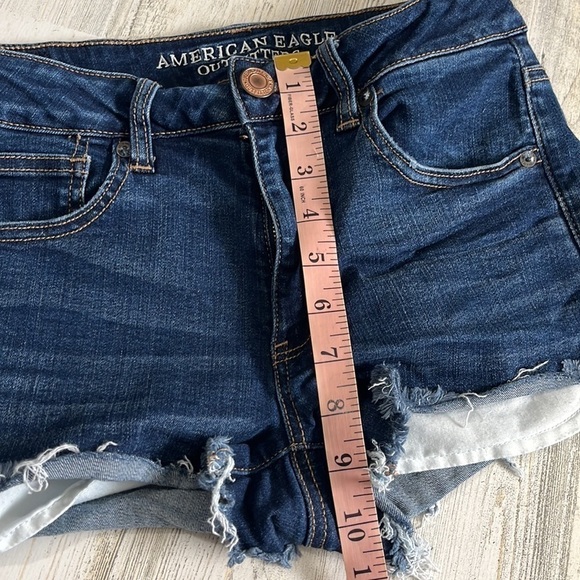 American Eagle hi rise shortie shorts size 6 - Picture 7 of 9